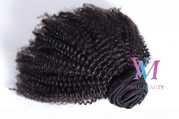 

4a clip ins peruvian afro kinky curly virgin natural black human hair weave clip in hair extension 100g 120g 140g 160g, Black;brown