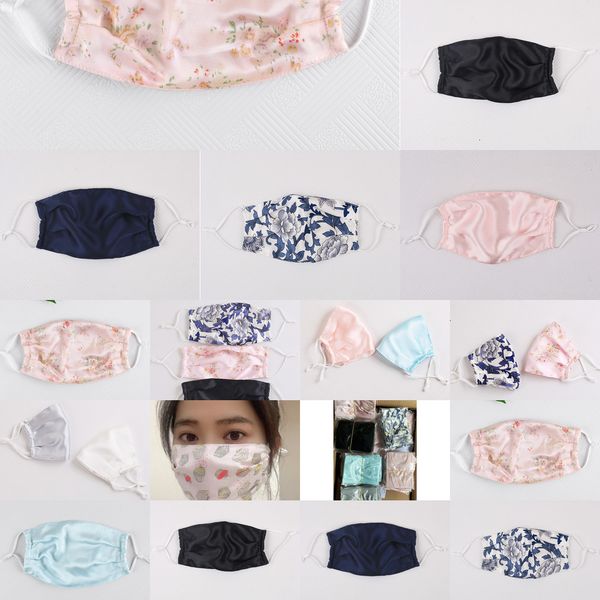 

face print sun-resistant floral mask silk fashion dustproof masks women summer thin mouth muffl s5l3s5l3 mguh