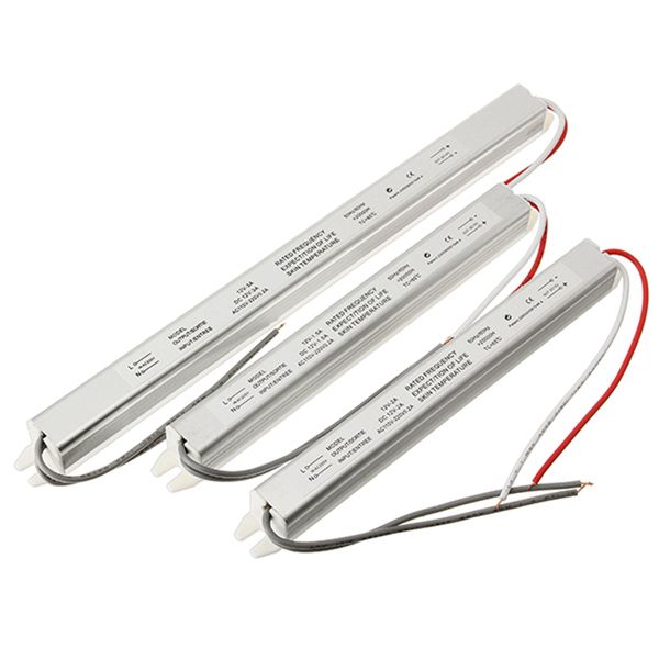 Alimentatore ultra sottile DC12V 24V Trasformatori di illuminazione 18W 24W 36W 48W 60W 72W Driver LED per strisce luminose a LED Pannello pubblicitario