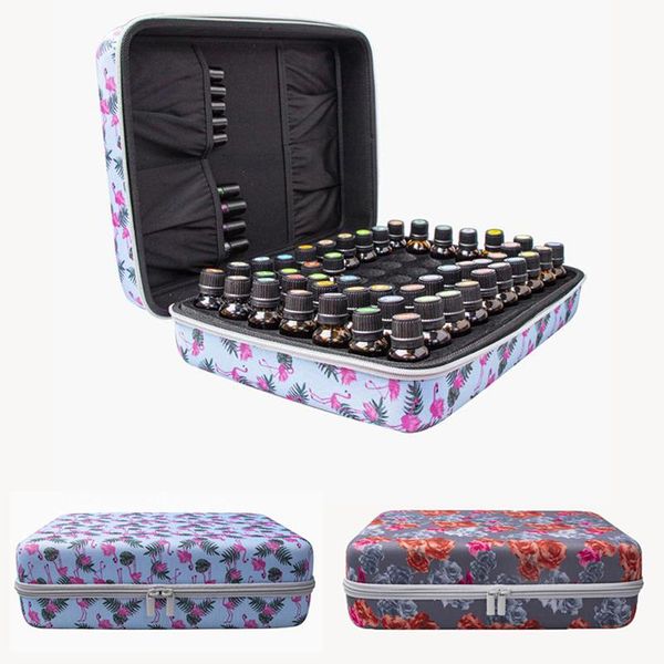 

70 grid 10 ml essential oil bottle storage case hard eva shockproof bag holder