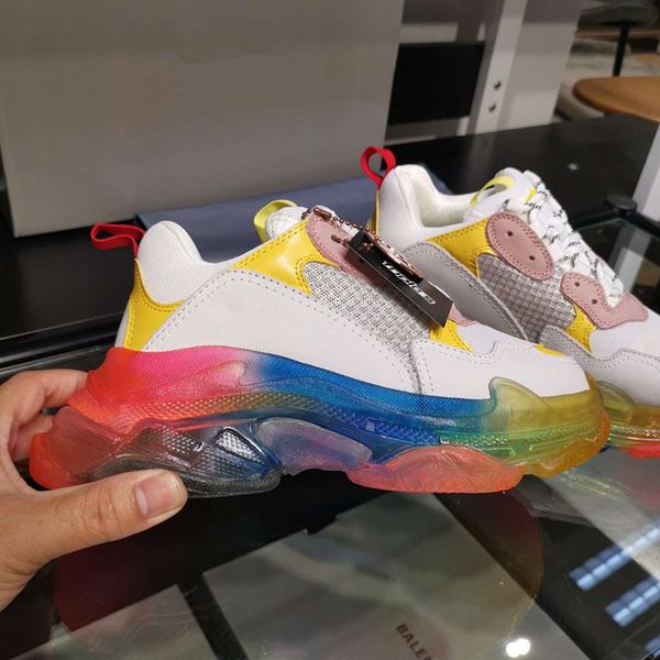 

paris casual men's and women's shoes, sports shoes, rainbow couple shoes brand optimization processing female 35-41 size male 38-4