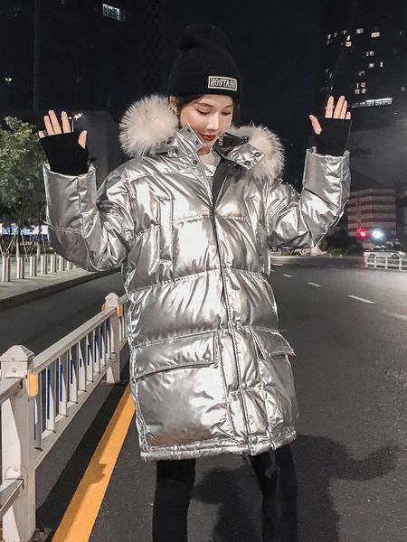 

for winter coat woman, white duck girly parka, big leather collar, jacket down, 9j9k, Black