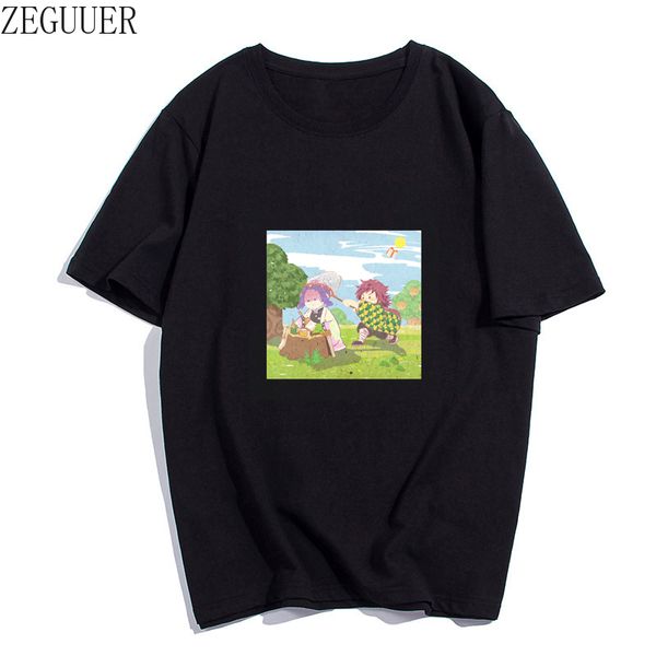

kimetsu no yaiba animal crossing new horizons anime fun printing harajuku loose casual men's clothing hoodie designers t shirts sweatsh