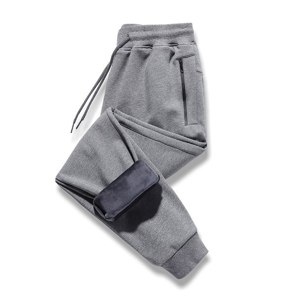 

japanese korean fashionable young autumn winter men's cotton bodyguard pants, leisure sports leggings and capri pants, Black