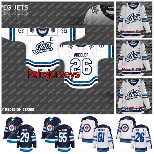 

youth winnipeg jets 2021 whiteout jersey blake wheeler patrik laine mark scheifele paul stastny kyle connor connor hellebuyck andrew copp, Black;red