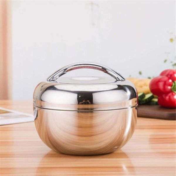 

stainless steel double layer round bento thermos lunch box food storage containe lunch box food container 2 layers qylcaf mywjqq
