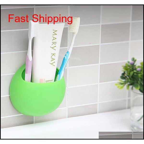 

toothpaste toothbrush holder wall suction cup organizer kitchen bat qylsom bdesports
