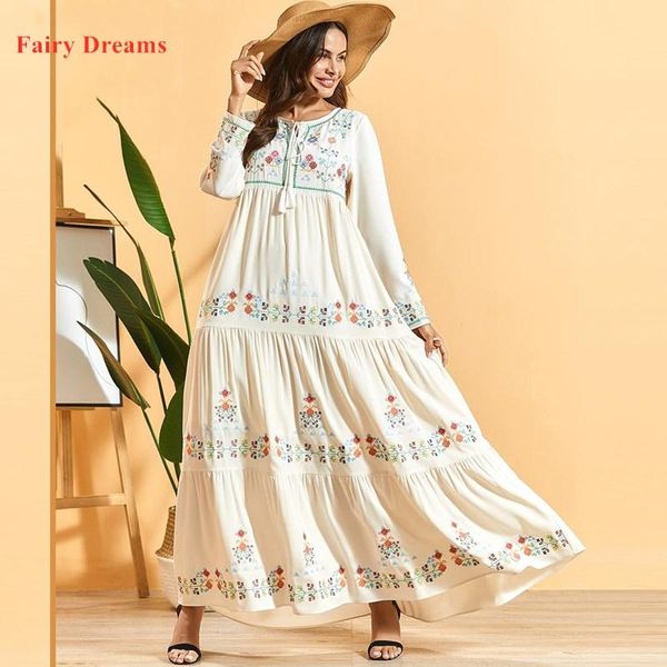 

women abaya dubai turkish pakistan turkey muslim yellow white long dress embroidery kaftan plus size islamic clothes vestido, Red