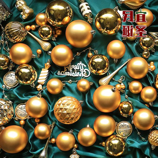 

новое дерево 3-15cm орнамент рождество золотого свет матового болл тайваня