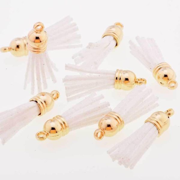 

100pcs lot personalized suede tassel pendant leather tassels for keychain bag cellphone pendant home decoration diy accessories h jllbib