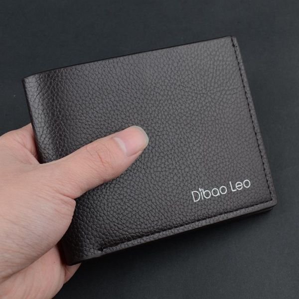 

wallets men's short wallet real horizontal fashion youth, Red;black