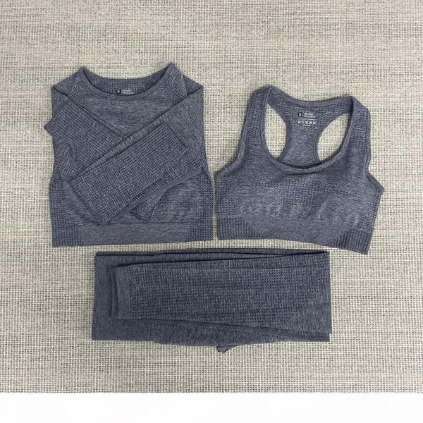 

qualityseamless yoga suit workout clothes gym for women breathable leggings sportwear woman yoga set sport fitness top