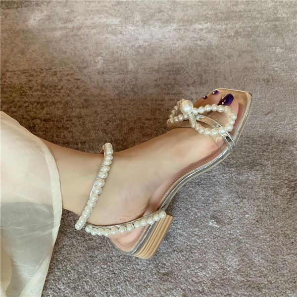 

beige heeled sandals bow shoes summer heels 2020 women's open toe med black female pearl clear sale comfort block ladies peep1