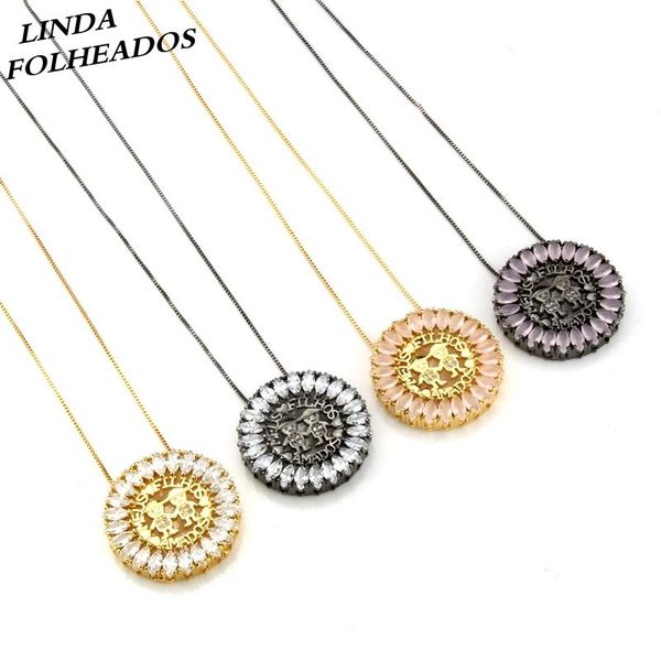 

pendant necklaces designed gold copper pink white cubic zirconia boys necklace jewelry for birthday gift anniversary, Silver