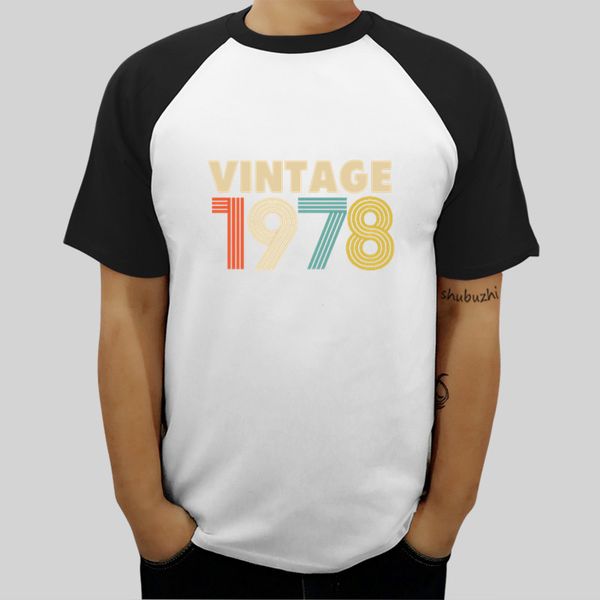 

спорт мужчины tshirts урожай 1978 мода сороковых подарок на день рождения t 80s shubuzhi бренд футболка размер mens евро новое лето
