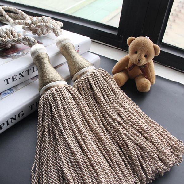 

1pc hanging ball curtain tieback tassel curtain buckle curtains braided binding tiebacks window tie back holder h bbyplk