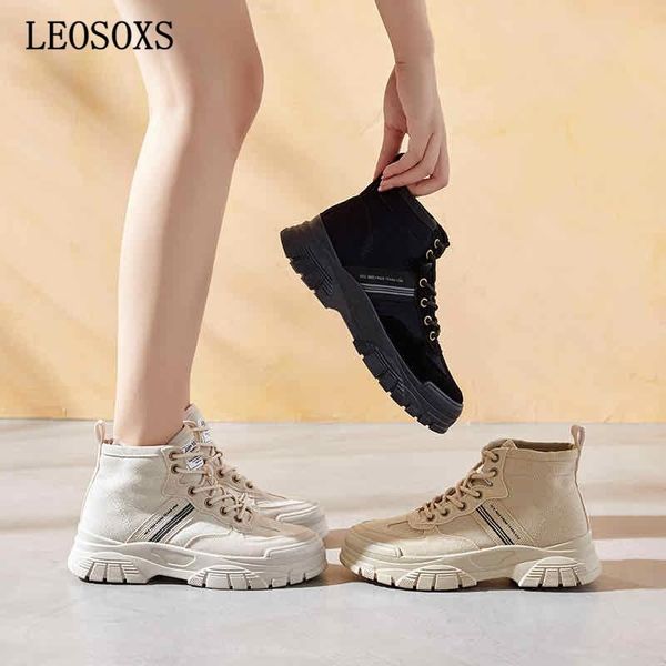 

selling women's boots all-match martin boots women's 2020 autumn and winter new thick-soled motorcycle, Black