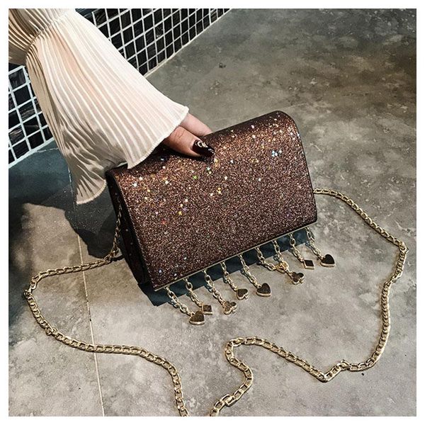 

new shoulder bag messenger hobo bag satchel with sequins handbag for women lady bling girls shopping dating