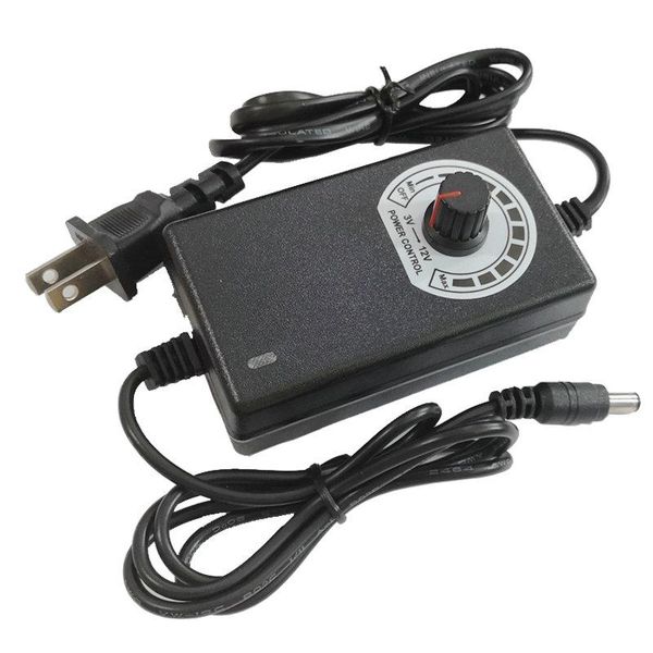 

fans & coolings 2pcs eu / uk us plug adjustable power adapter supply ac 100v/220v to dc 3v 4v 12v switching lighting transformer 2a led stri