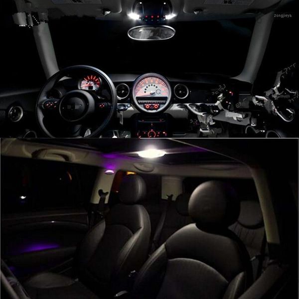 

interior&external lights canbus error for mini cooper r55 r56 led 12v interior light kit package 13pcs per set car-styling auto accesso