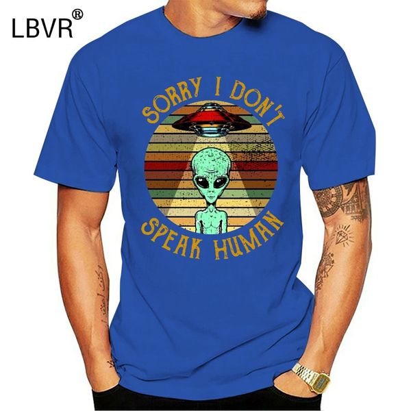 

ufo aliens sorry i don&#39t speak human vintage men black t shirt cotton s 4xl sport hooded sweatshirt hoodie