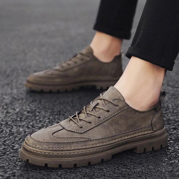 

leather men casual shoes lace up fashion men's flats brand mens oxfords comfortable men blackdress busniess shoes men #dq7x
