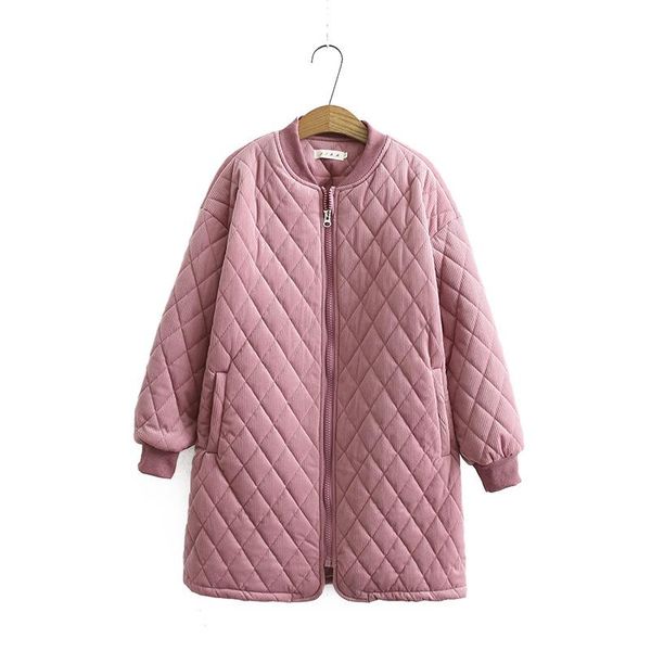 

women's down & parkas oversize winter parka warm 2021 loose padded jacket corduroy cotton coat, Black