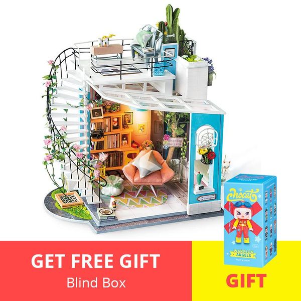 

dg12 miniature for 3d diy wooden toys assembly birthday dollhouse robotime puzzle model building kits gift adults wmtggt rimmer