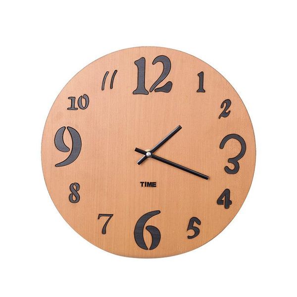 

wall clocks vintage wooden clock modern design home decor silent art large watch