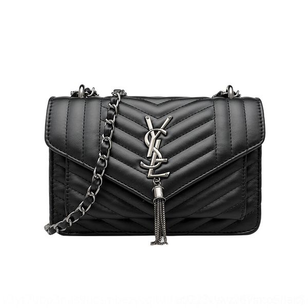 

ynqlc women's tassel rac2e new solid striped fairy color single shoulder tassel bag crossbody 2020 women's middle bag messenger