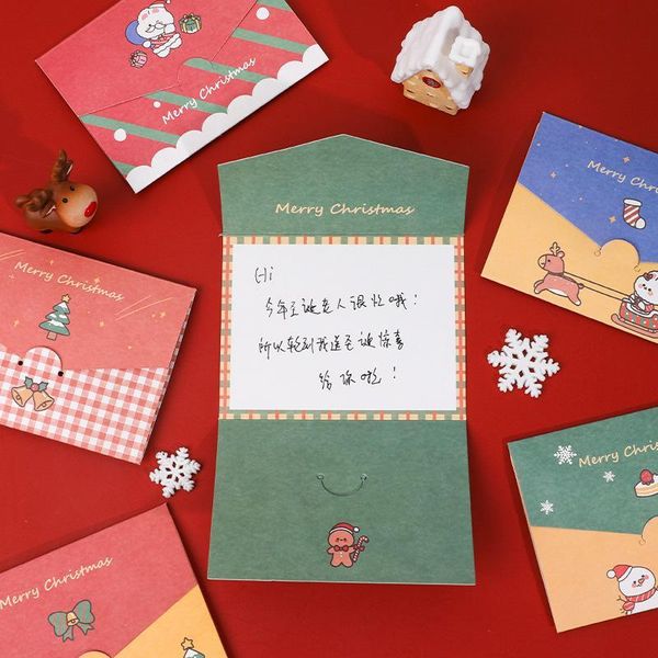

christmas card cartoon merry christmas paper envelope with message card greeting card letter stationary gift nwa1980