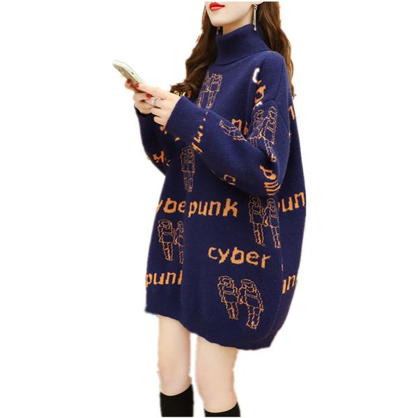 

21ss half turtlene spring autumn womens designer panelled sweaters fashion crew neck female pullover knits clothing long sweater skirt, White;black