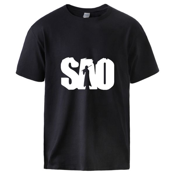 

sword art online printed mens s summer short sleeve male brand fashion hip hop streetwear sport hooded sweatshirt hoodie men t shirt