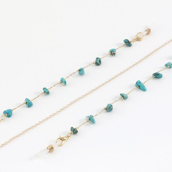 

2020 chic fashion chain bohemian blue stone beads handmade glasses chain pendant straps sunglasses accessories h jllwjx