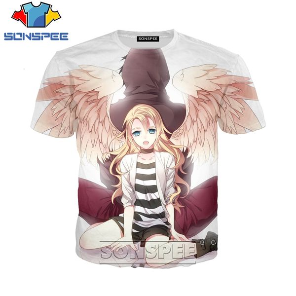 

anime angels of death leisure 3d print shirts humor anime plus size men clothing