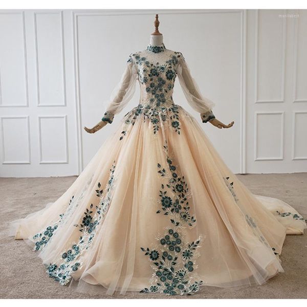 

bgw 22413ht elegant evening dress turkey long sleeve high neck lace up back long dress evening gown muslim sukienki wieczorowe1, White;black