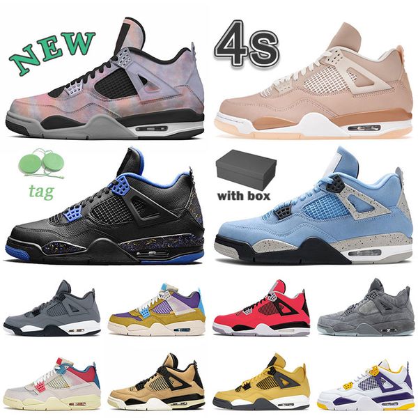 

2022 4s jumpman 4 mens shoes womens athletic basketball shoe jumpman4s designer vintage wild things zen master university blue x tvs grey sn, White;red