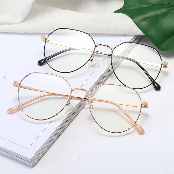 

new alloy spectacle frames oval transparent glasses