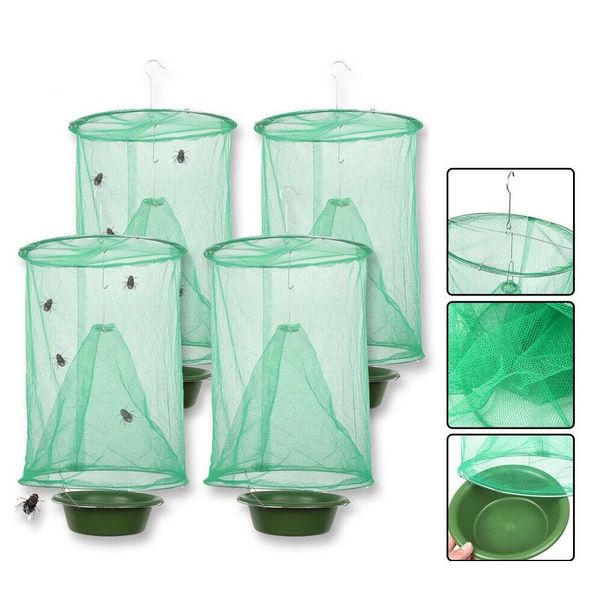 

the ranch fly trapper reusable pest bug reusable hanging fly catcher killer cage mosquito zapper cage net trap z2kne