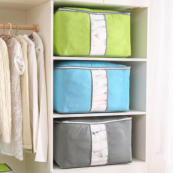 

large clothes pillows storage bags organizer clothes quilt blanket finishing bag pouch washable home zipper sorting bag txtb1