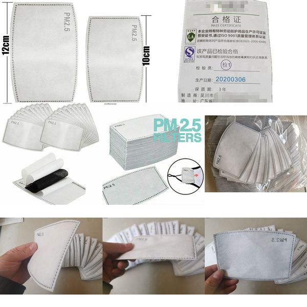

carbon mask anti face 5 filter layers activated dust droplets replaceable mask filter insert fo ga09