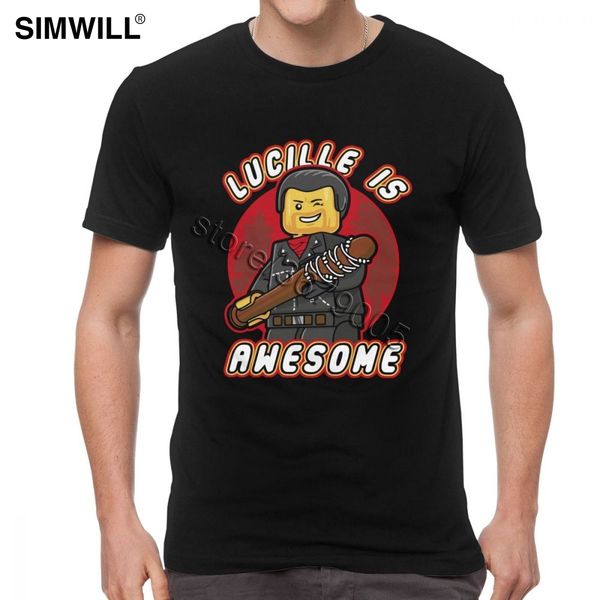 

sport lucille is awesome t-shirt men funny short sleeve soft cotton t shirt o neck the walking dead tshirt custom print brand tees top