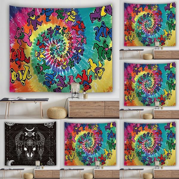 

0xmi горячий пляжный полотенце кисточка йога коврик для ковров гобелен гобелен шятна лампа индийская мандала одеяла ванная комната одеяло ко