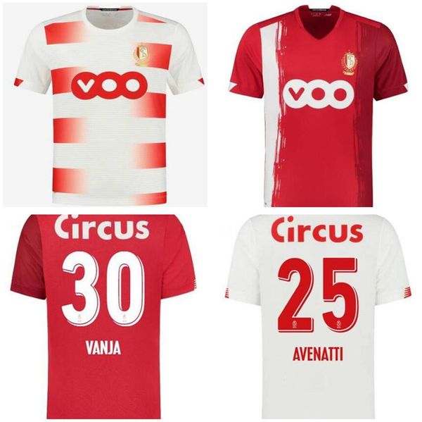 

new 21 standard liege soccer jerseys home limbombe 2020 2021 r.standard de liege vanheusden laifis cimirot emond carcela football shirts, Black;yellow