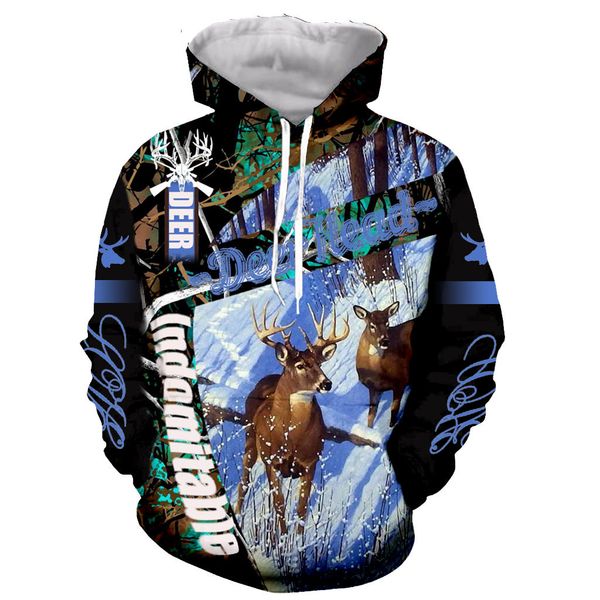 

beautiful elk deer hunting cool 3d all printing /hoodies/ sweatshirts/summer 3d print shirts funny comics plus size men clothing