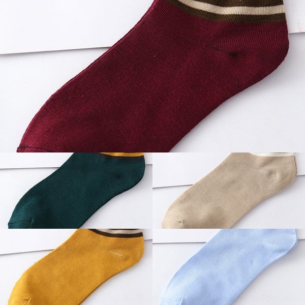 

53doe short tube spring and summer socksstyle parallel bar boat children's women's boat polyester parallel bars striped socks cott, Black