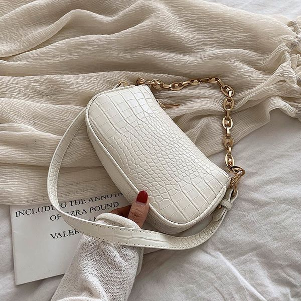 

small stone pattern pu leather crossbody bags for women 2020 shoulder simple bag female travel chain handbags and purses c1009