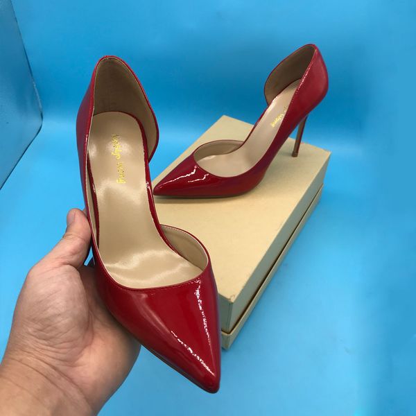 

classic women thin heel 100mm pointed toe sandals women wedding heels designer dress pumps 1007, Black;white