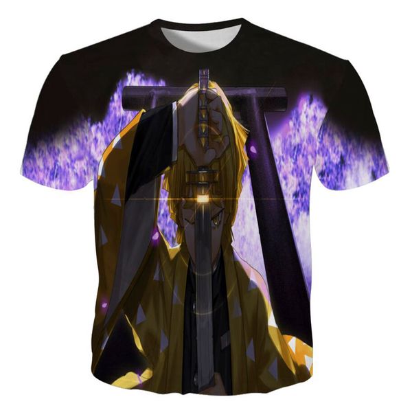 

demon slayer manga tshirts men women t shirts summer tees for boys anime clothes cool streetwear novetly gifts new design, White;black