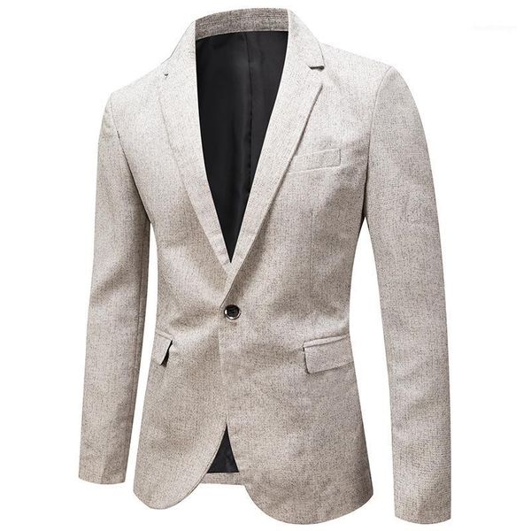 

2021 men's spring new model suit youth fashion casual solid color blazer1, White;black